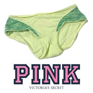 Victoria's Secret PINK Lime and Teal Lace Panties P134 XS‎
